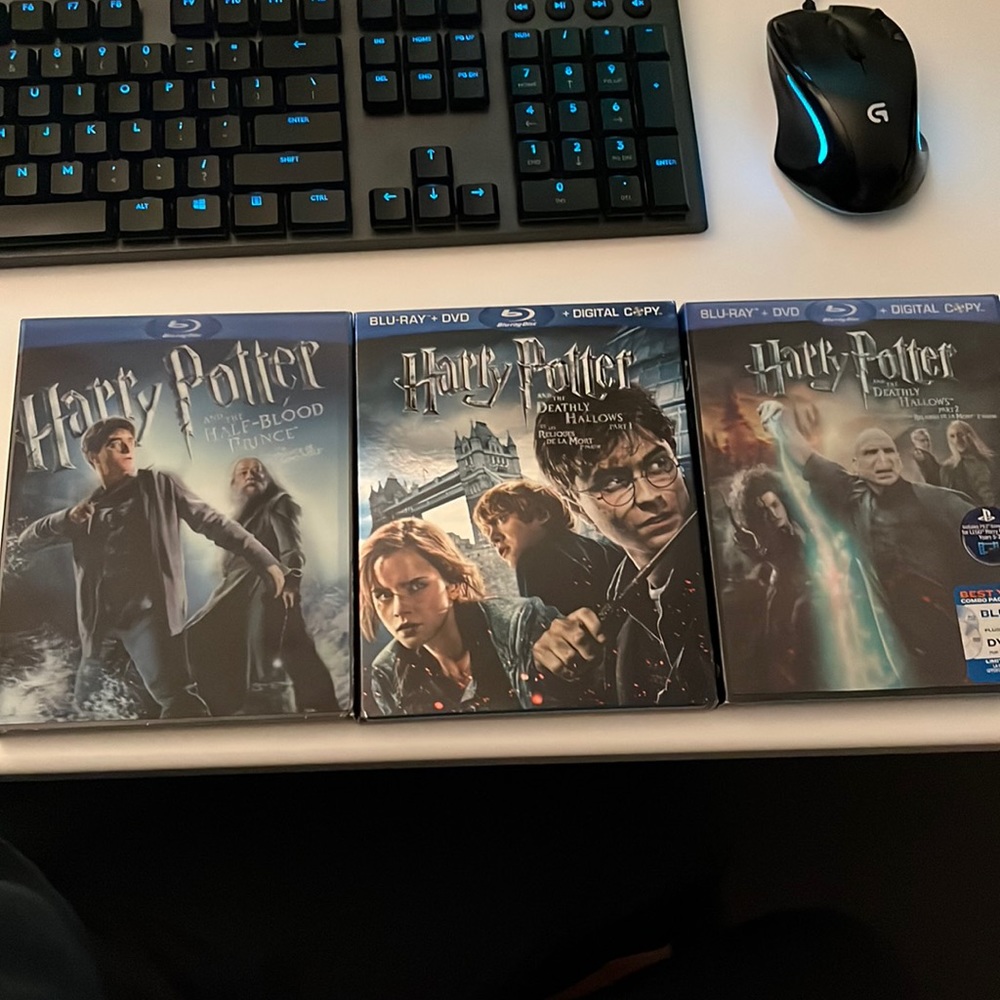 Harry Potter 6, 7 Part 1, 7 Part 2 bluerays